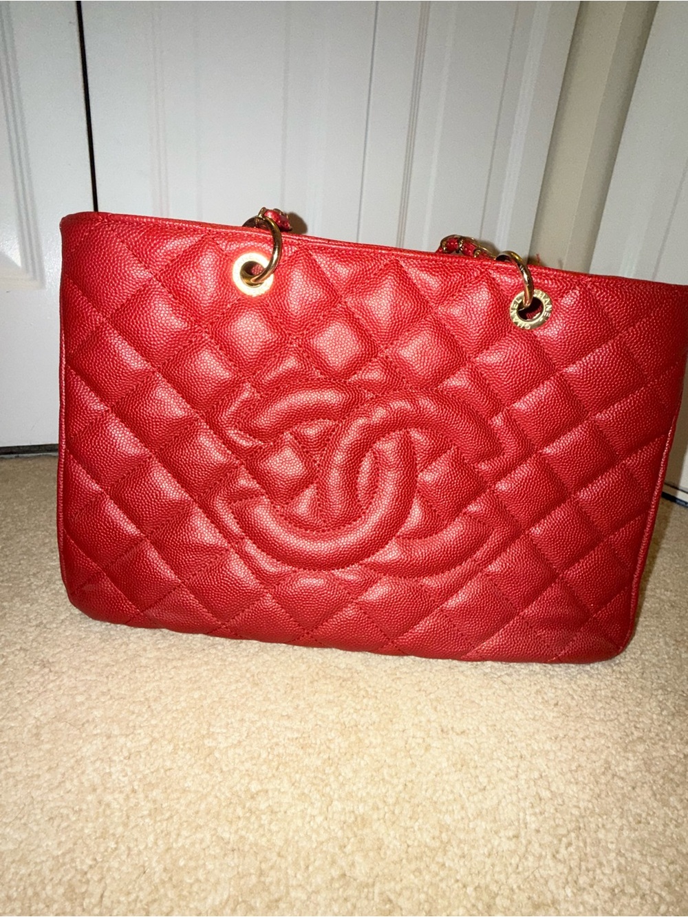 Chanel Grand Shopping Tote - Red